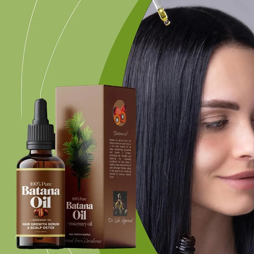 30ml/59ml Batana Rosemary Mint Scalp Hair Strengthening Oil Biotin Essential Oil