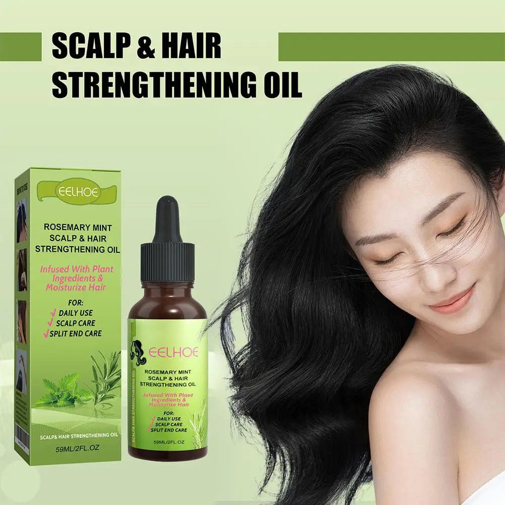 30ml/59ml Batana Rosemary Mint Scalp Hair Strengthening Oil Biotin Essential Oil