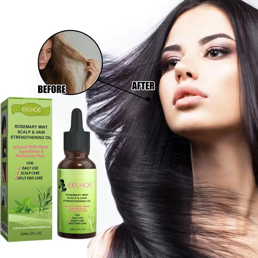 30ml/59ml Batana Rosemary Mint Scalp Hair Strengthening Oil Biotin Essential Oil