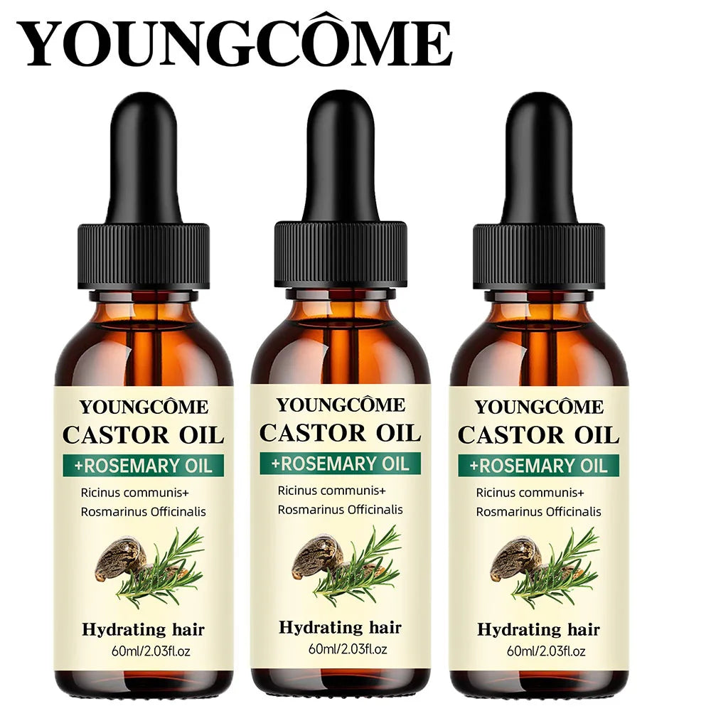 Mix Castor Oil and Rosemary Oil for Hair Growth