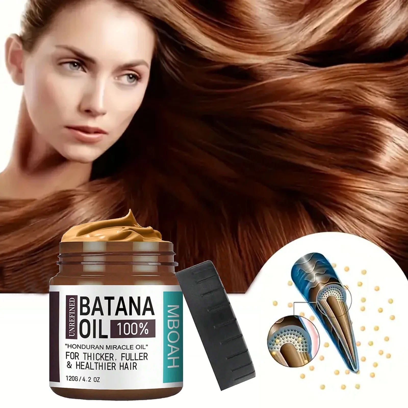 100% Batana Oil from Honduras - Get Fuller, Thicker, Healthier Hair